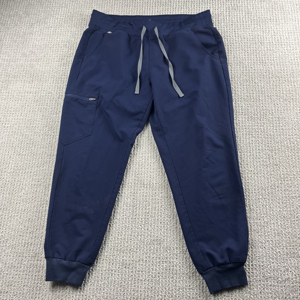 FIGS Technical Collection Zamora Womens Scrub Jogger Pants Navy LP W18SW2005P